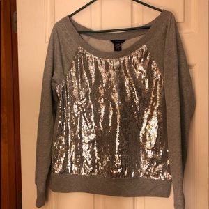 MODA International Sequin sweatshirt size M